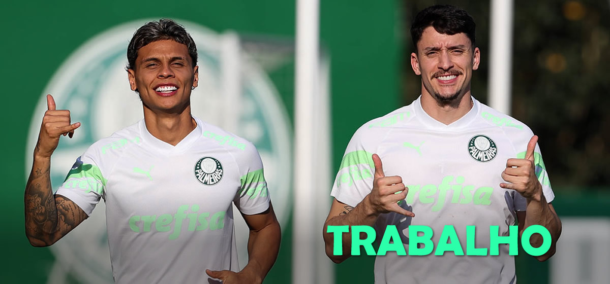 Com três convocados de volta, Palmeiras faz treino tático e técnico para enfrentar o Goiás