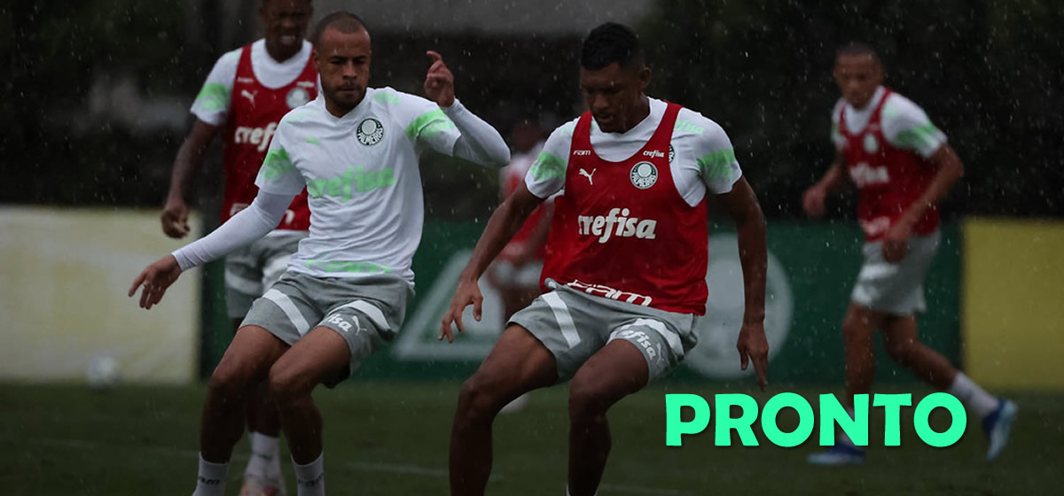 Palmeiras encerra preparação para enfrentar o Santos; veja provável escalação