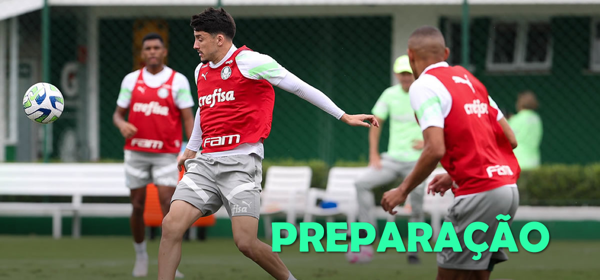 Palmeiras faz treino técnico para enfrentar o São Paulo; veja provável escalação
