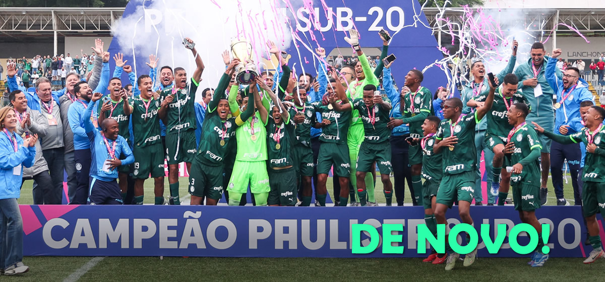 Campeão! Palmeiras volta a vencer o São Paulo e conquista o Paulista Sub-20