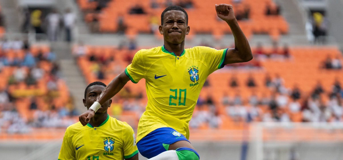 Brasil ganha por 9 a 0 da Nova Caledônia, no Mundial Sub-17