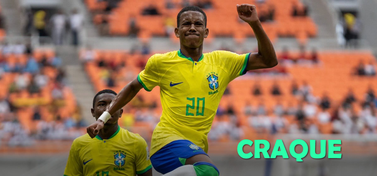 Estêvão faz golaço em vitória do Brasil na Copa do Mundo Sub-17; veja