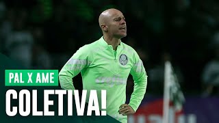 TV Palmeiras: coletiva do Vitor Castanheira após vitória sobre o América-MG