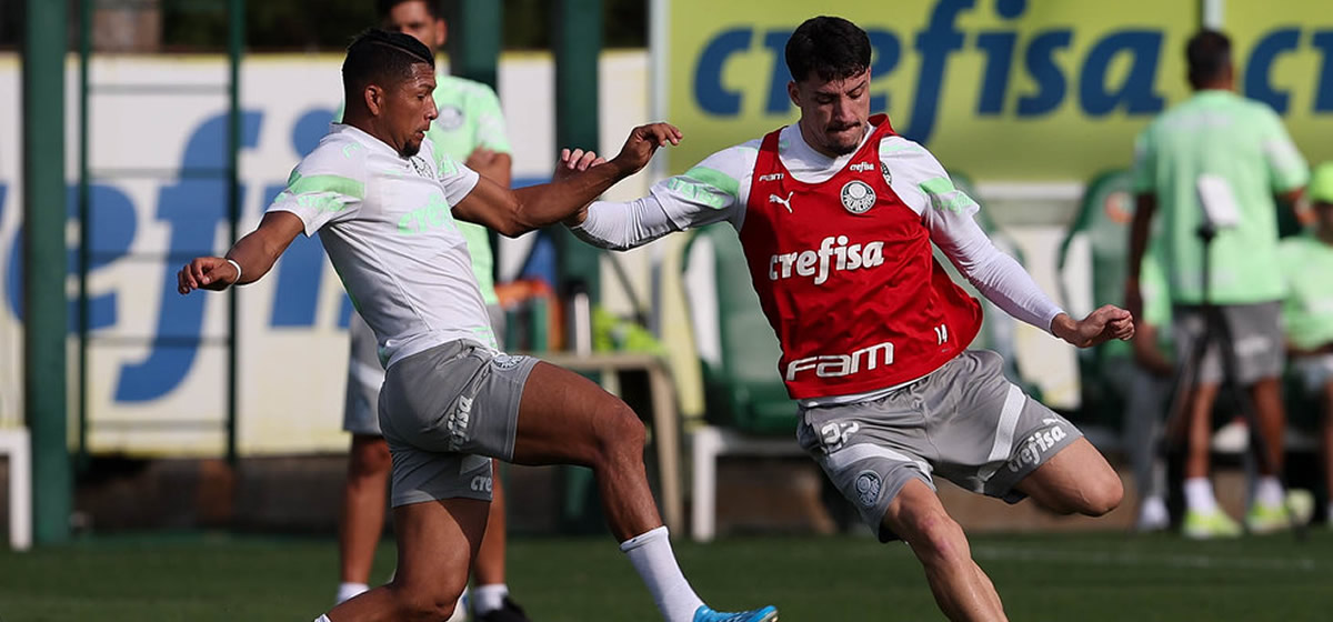 Palmeiras faz treino técnico na véspera do jogo contra o América-MG; veja possível escalação