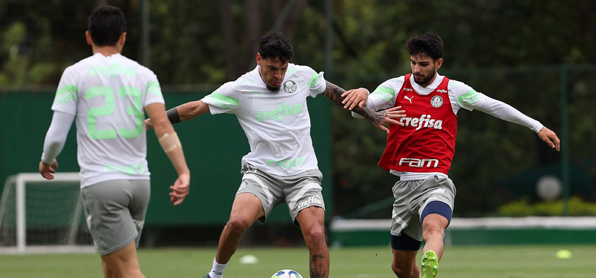 Palmeiras treina reforçado por convocados; veja possível escalação para domingo