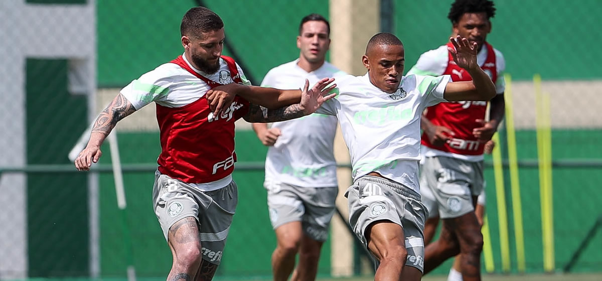 Fortaleza x Palmeiras: Abel comanda treino coletivo na Academia