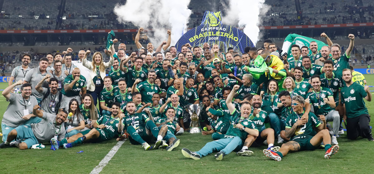 Campeão, Palmeiras dominou números do Brasileirão; veja