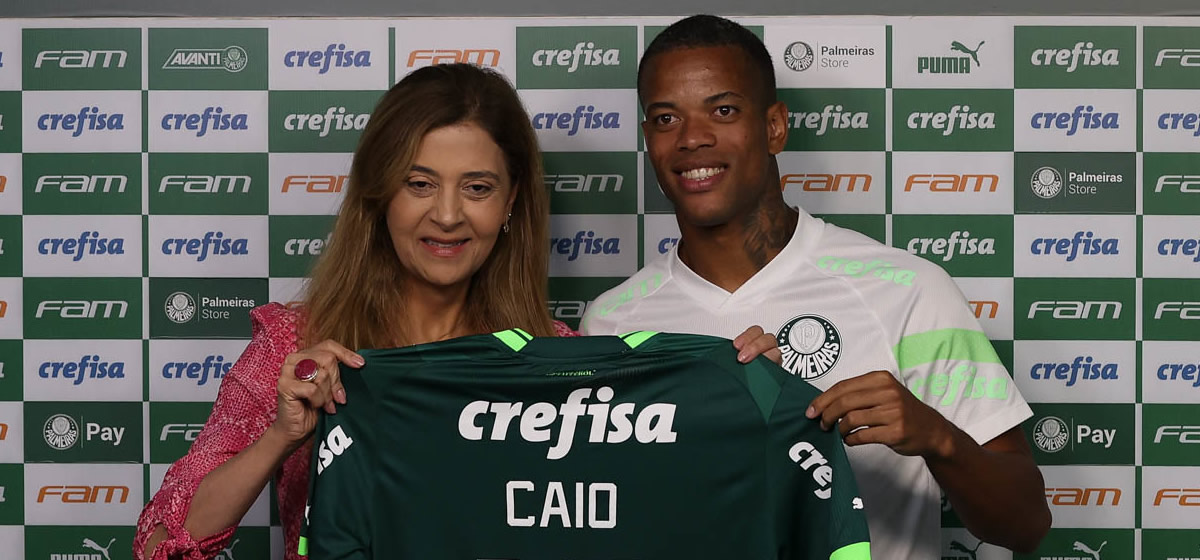 Caio Paulista é apresentado e fala sobre pulada de muro: "É o Palmeiras. Não tem como falar não"