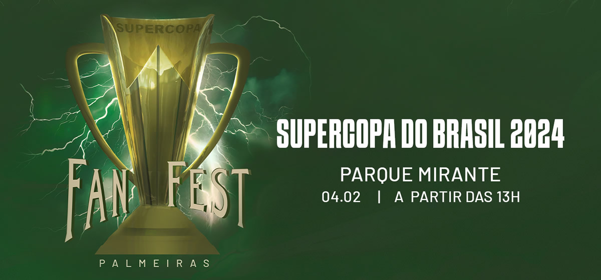 Palmeiras organiza Fan Fest para torcida acompanhar a Supercopa