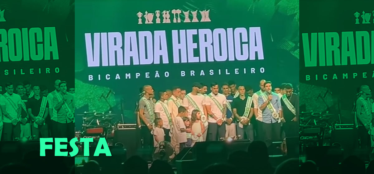 Vídeos: 40 dias depois, Palmeiras celebra título do Brasileirão com Abel e elenco