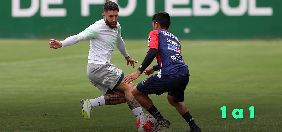 Sem Piquerez, Palmeiras empata com Suzano no primeiro jogo-treino do dia
