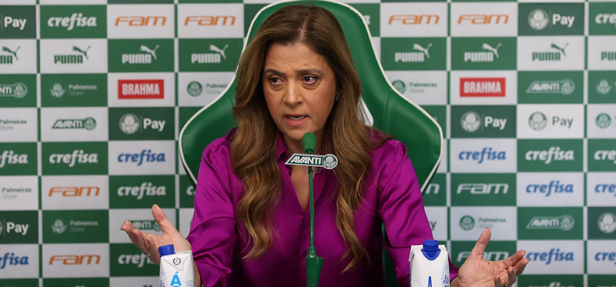 Leila Pereira vê elenco do Palmeiras fechado mas não descarta contratação "muito pontual"