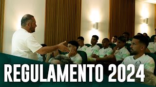 Palmeiras apresenta regulamento interno de 2024 ao elenco