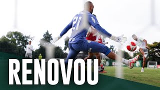 TV Palmeiras: Weverton comenta renovação com o Verdão