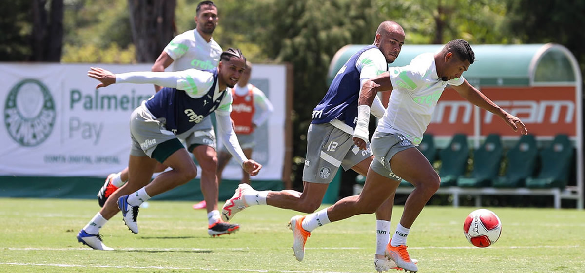 Palmeiras faz atividades técnicas no primeiro treino do dia