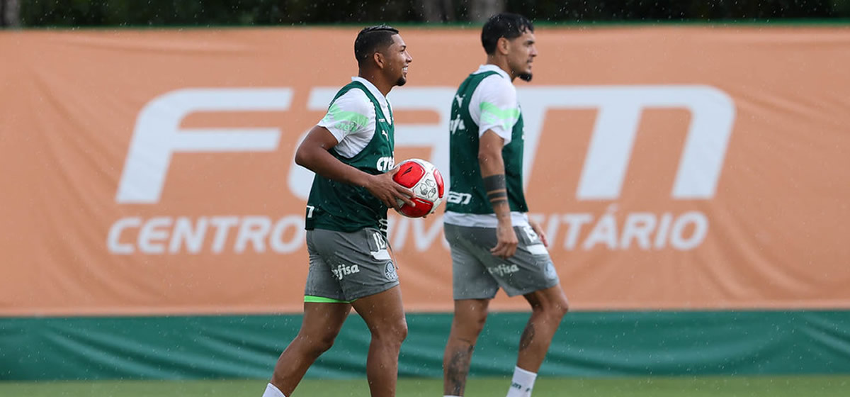 Palmeiras faz treino técnico na véspera do jogo contra a Inter de Limeira; veja provável escalação