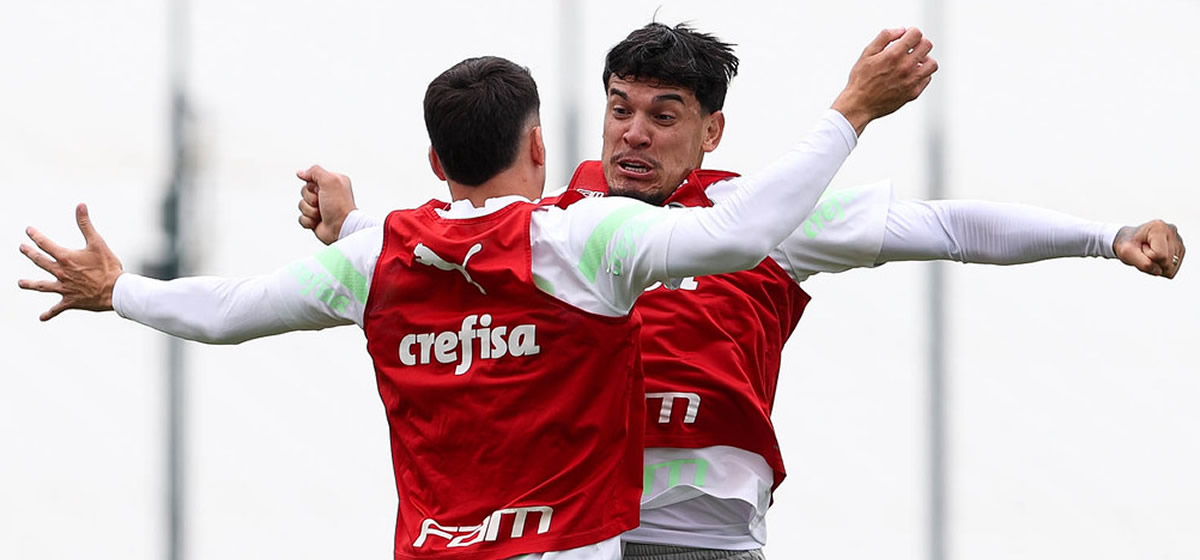 Vídeo: Gómez faz golaço de voleio em treino do Palmeiras