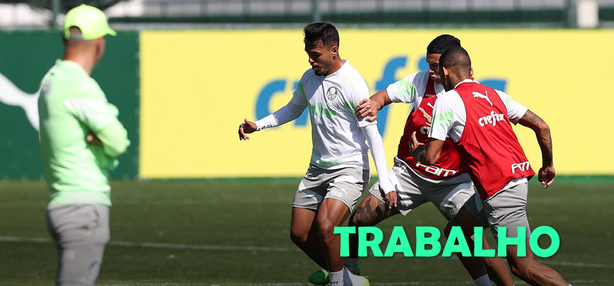 Palmeiras faz treino tático e técnico para enfrentar a Portuguesa; veja possível escalação