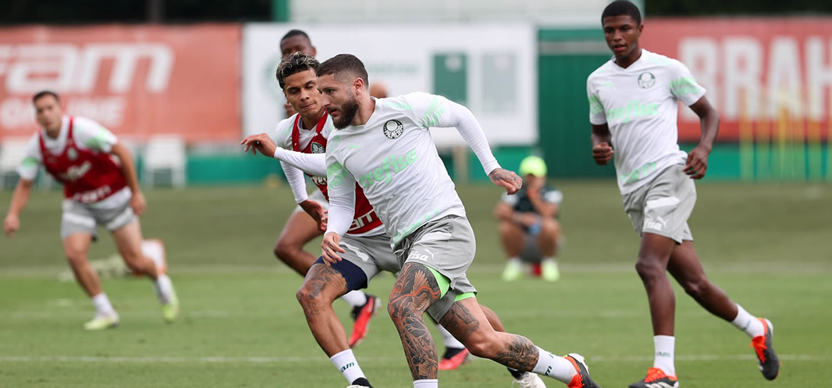 Palmeiras x Corinthians: Abel comanda treino coletivo na Academia; veja possível escalação