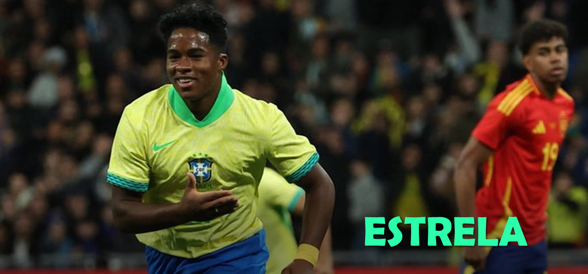 Endrick volta a marcar pelo Brasil; veja o gol contra a Espanha