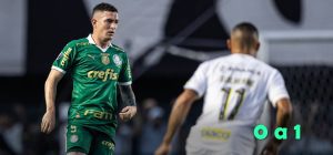 Sem atitude, Palmeiras joga para empatar e perde para o Santos a primeira final do Paulista