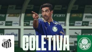 TV Palmeiras: coletiva do Abel após derrota para o Santos