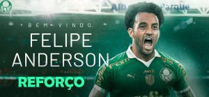 Palmeiras anuncia contratação de Felipe Anderson