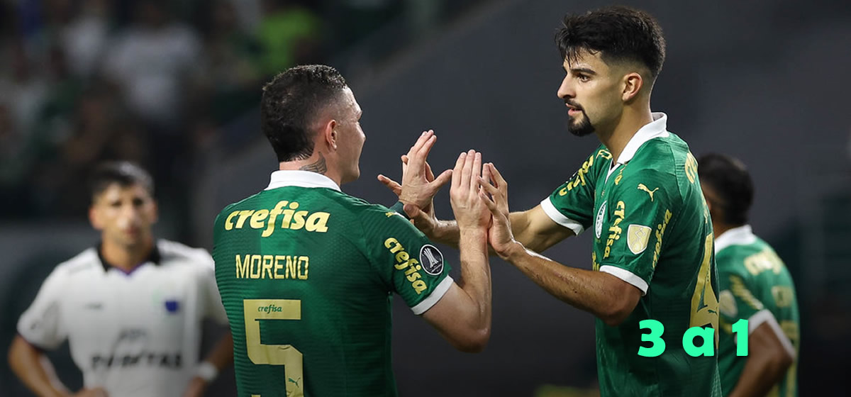 Palmeiras vence o Liverpool de virada e assume a liderança do grupo na Libertadores