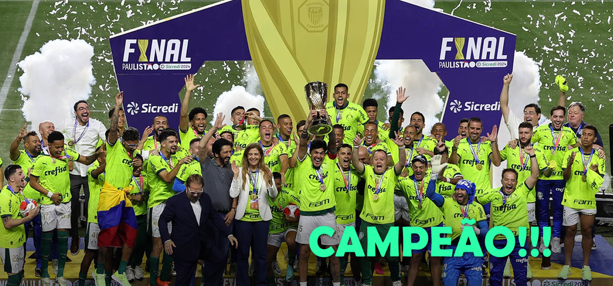PALMEIRAS VENCE O SANTOS EM CASA E CONQUISTA O TRICAMPEONATO PAULISTA