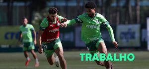 Palmeiras faz treino tático e técnico para enfrentar o São Paulo; veja possível escalação
