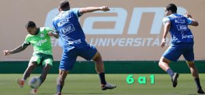 Com Dudu e Bruno Rodrigues, Palmeiras goleia São Bento em jogo-treino