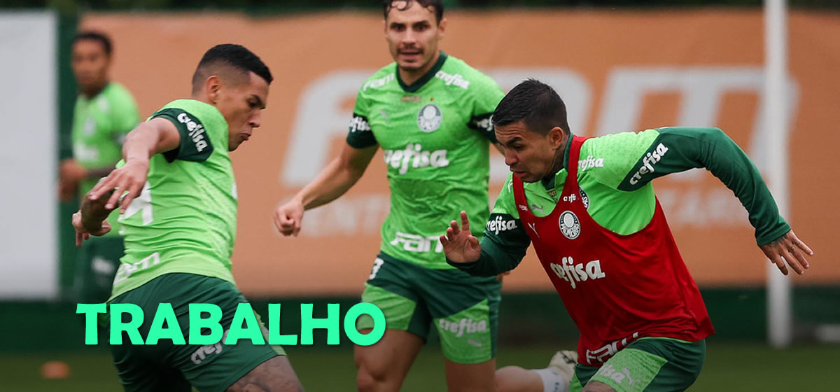 Palmeiras faz treino tático; veja possível escalação para enfrentar o San Lorenzo