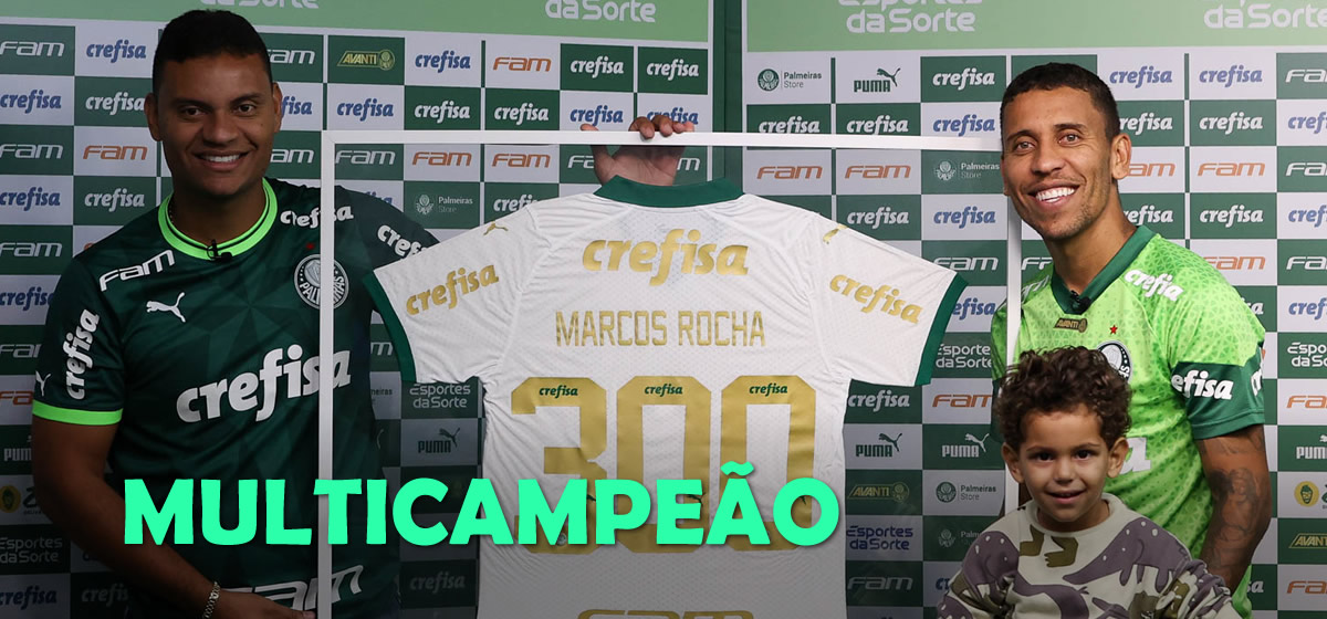 Marcos Rocha é homenageado pelos 300 jogos no Palmeiras: “Feliz e honrado”