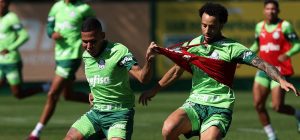 Com Felipe Anderson em campo, Palmeiras faz primeiro treino depois de vencer o Corinthians