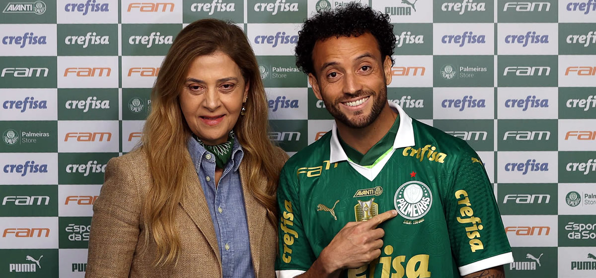 Felipe Anderson é apresentado e explica escolha pelo Palmeiras