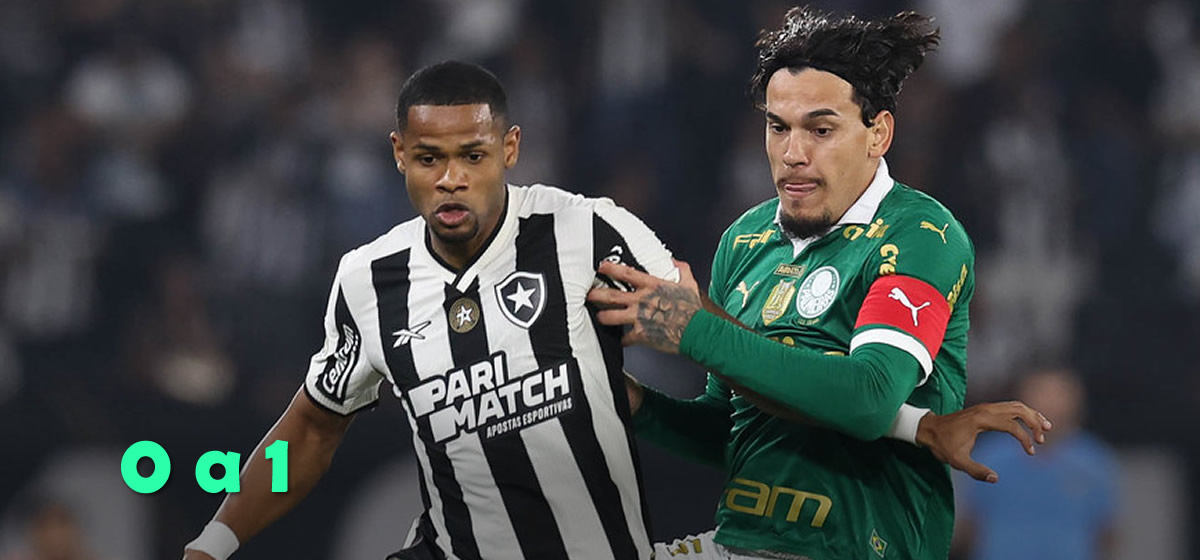 Palmeiras perde muitos gols e é derrotado pelo Botafogo no Rio de Janeiro