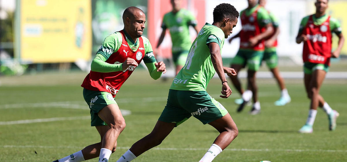 Palmeiras inicia preparação para enfrentar o Vitória; Estêvão e Mayke são novidades