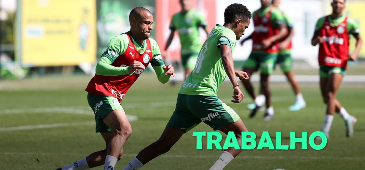Palmeiras inicia preparação para enfrentar o Vitória; Estêvão e Mayke são novidades