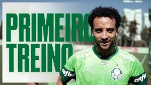 Veja como foi o primeiro treino de Felipe Anderson com o elenco do Palmeiras