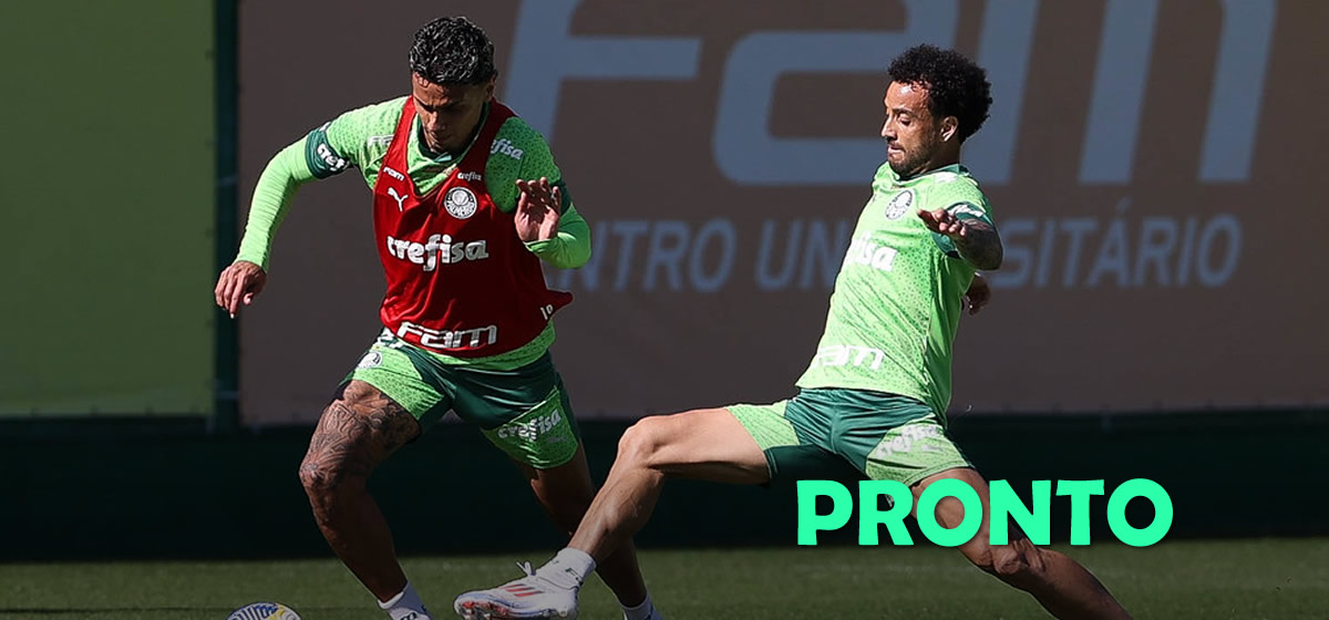 Palmeiras encerra preparação para enfrentar o Fluminense; veja provável escalação