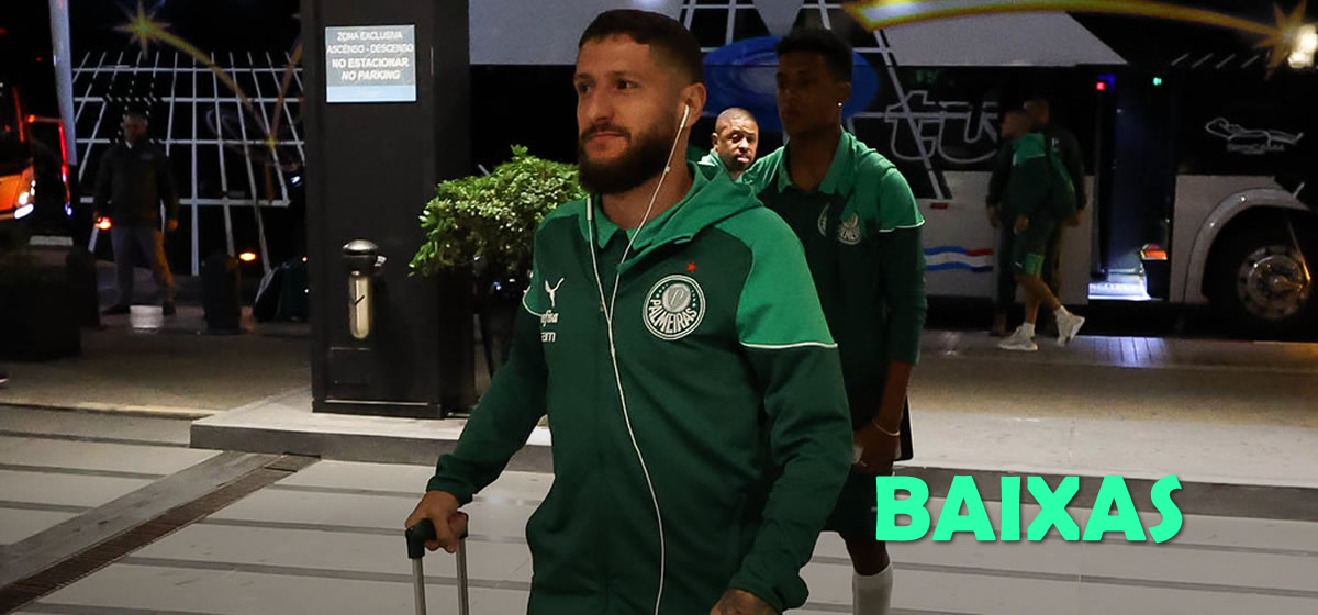 Palmeiras chega ao Rio de Janeiro para enfrentar o Flamengo sem dois titulares