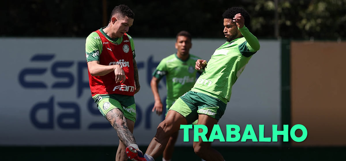 Palmeiras faz penúltimo treino para enfrentar o Athletico-PR e deve ter mudança; veja possível escalação