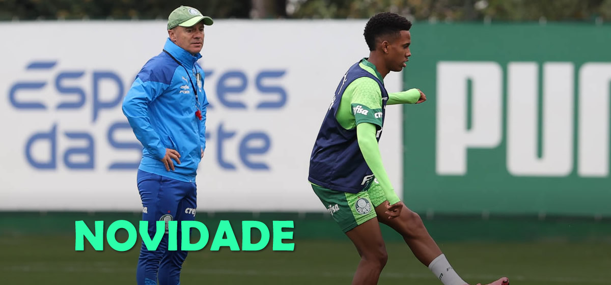 Com Estêvão em campo, Palmeiras inicia preparação para enfrentar o Flamengo