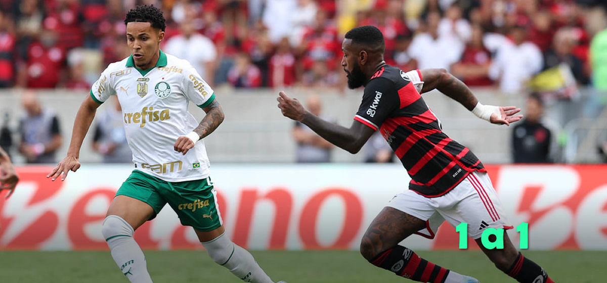 Mistão do Palmeiras é superior ao Flamengo mas só empata no Maracanã