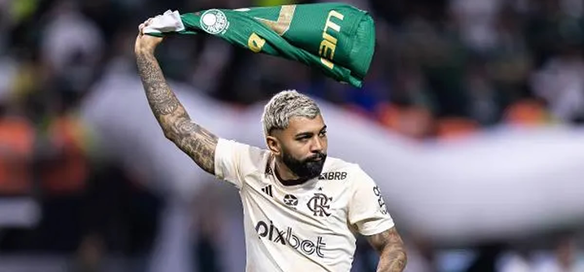 Gabigol se pronuncia na internet após foto com camisa do Palmeiras empolgar torcedores