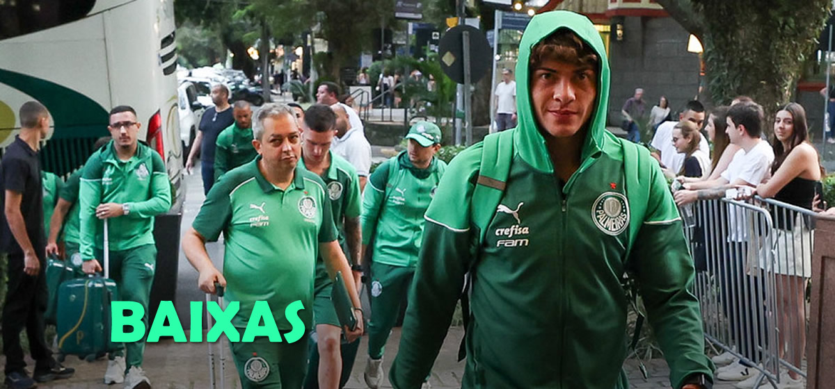 Palmeiras chega ao Rio de Janeiro para enfrentar o Botafogo sem Ríos e outros 2 jogadores