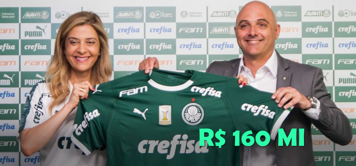 Palmeiras não responde, e empresa que se dispunha a pagar o dobro da Crefisa retira proposta