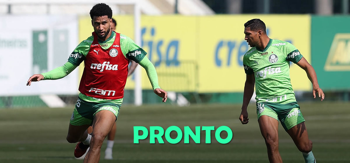 Palmeiras encerra preparação para enfrentar o Cuiabá; veja provável escalação sem dois titulares