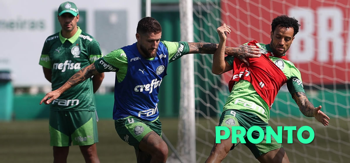 Palmeiras encerra preparação para enfrentar o São Paulo; Abel terá dois desfalques