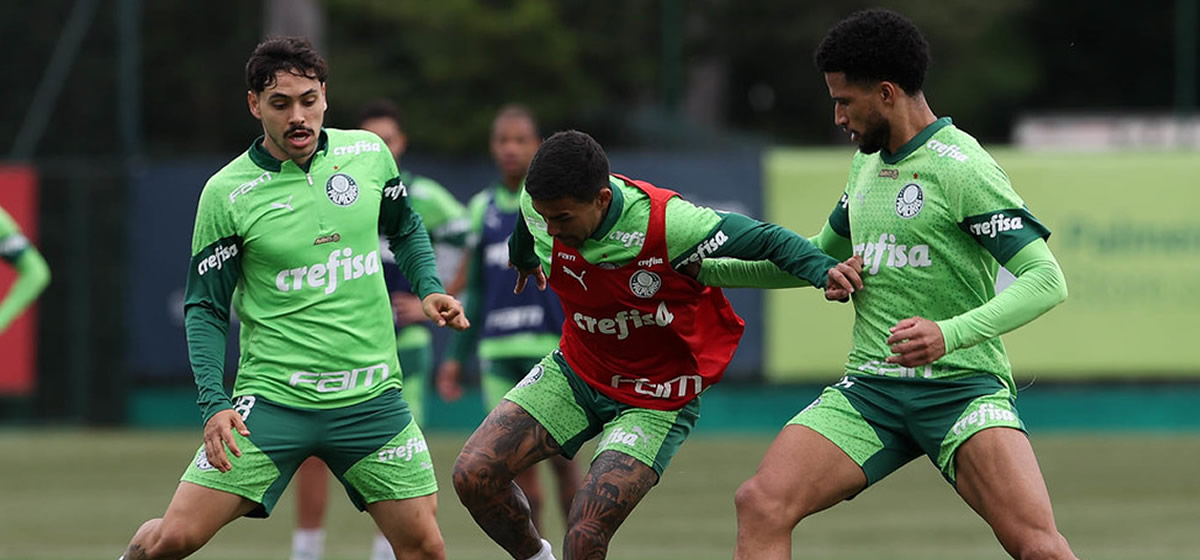 Palmeiras volta a treinar mirando jogo contra o Criciúma; veja possível escalação com convocados